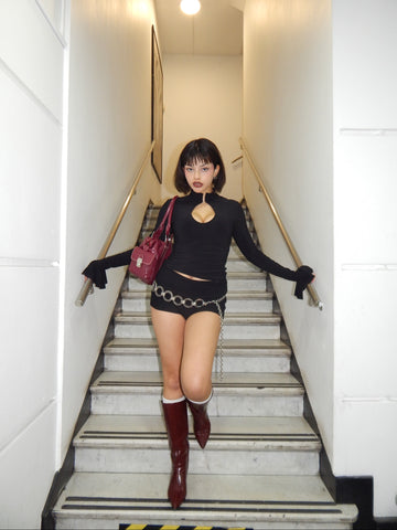 Condesa Top Liso Negro