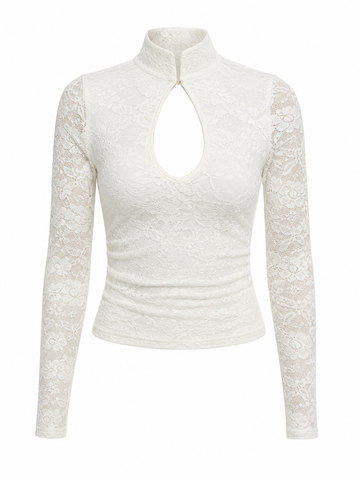 Condesa Lace Top Ivory
