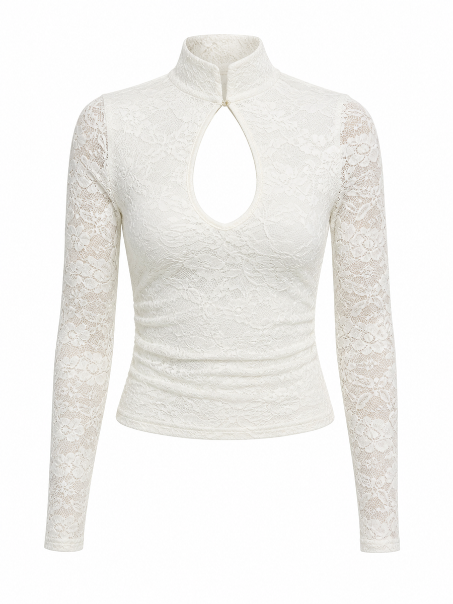 Condesa Lace Top Ivory