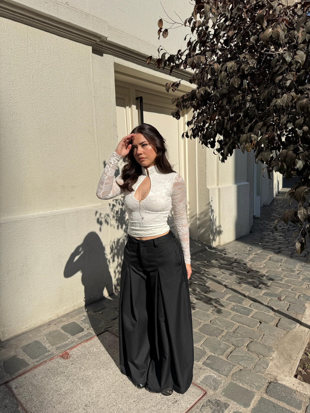 Condesa Lace Top Ivory