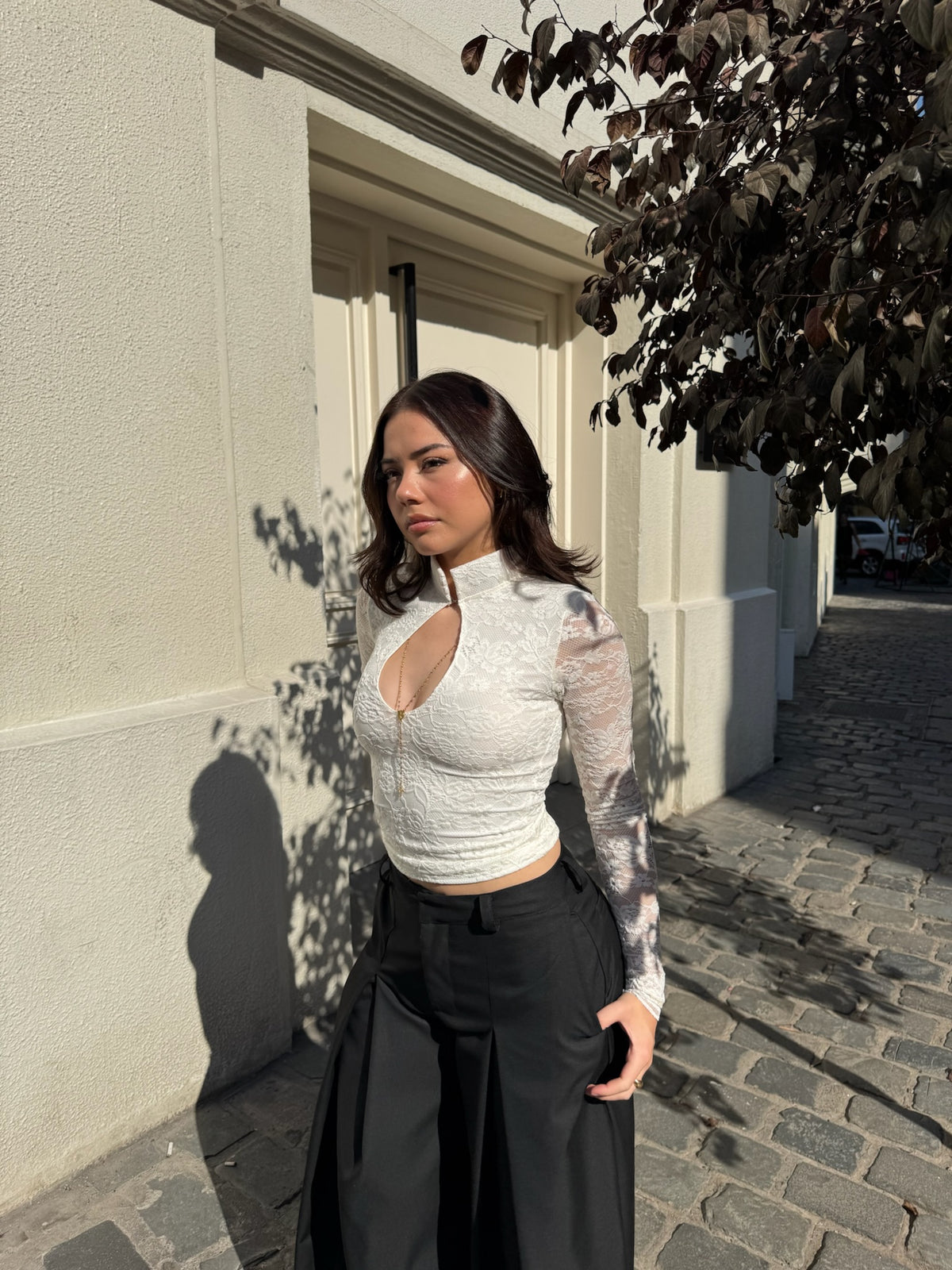 Condesa Lace Top Ivory