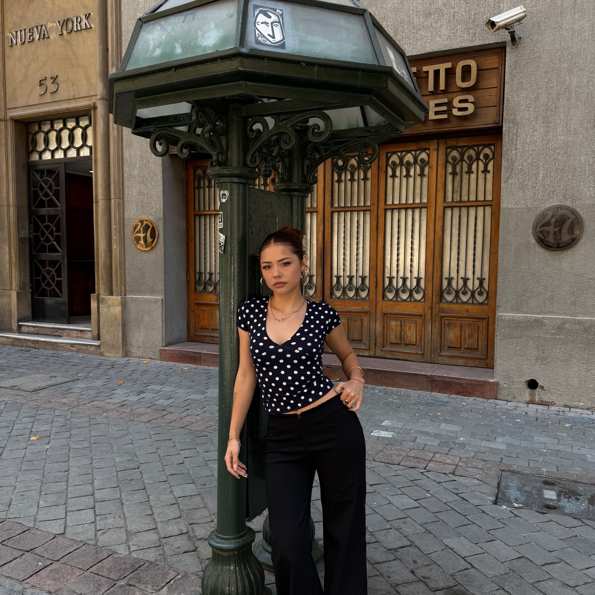 Ballerina M/C Top Lunares