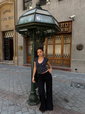 Ballerina M/C Top Lunares