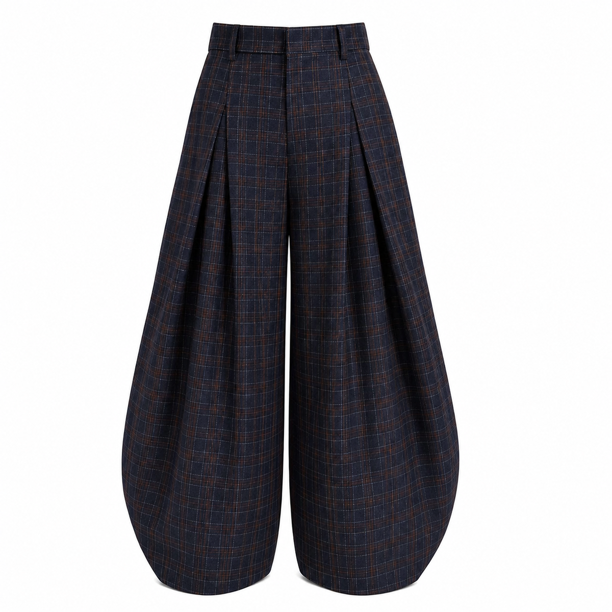 Pantalón sastrero Icon Pants negro con tablas frontales y bota ancha Delanonna 