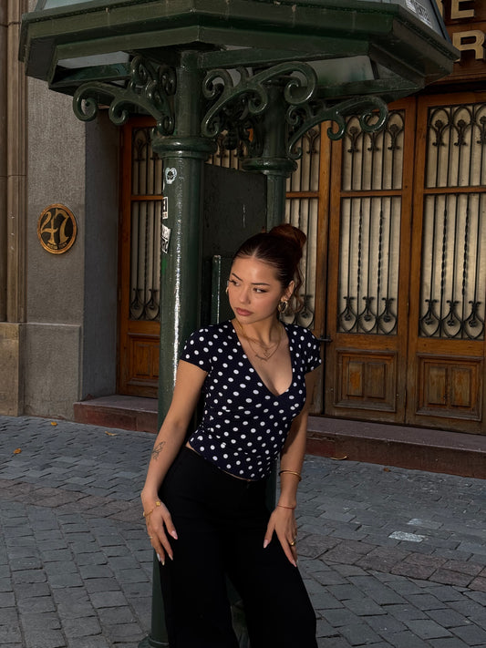 Ballerina M/C Top Lunares