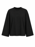 Camiseta manga larga Long Sleeve Fit 01 silueta relajada hombro caído Delanonna