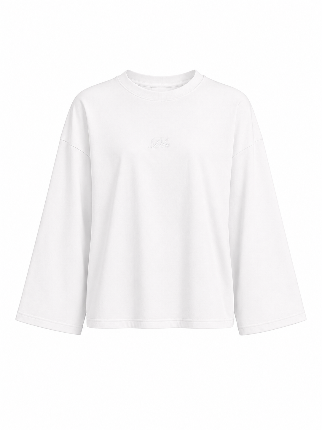 Camiseta manga larga Long Sleeve Fit 01 silueta relajada hombro caído Delanonna