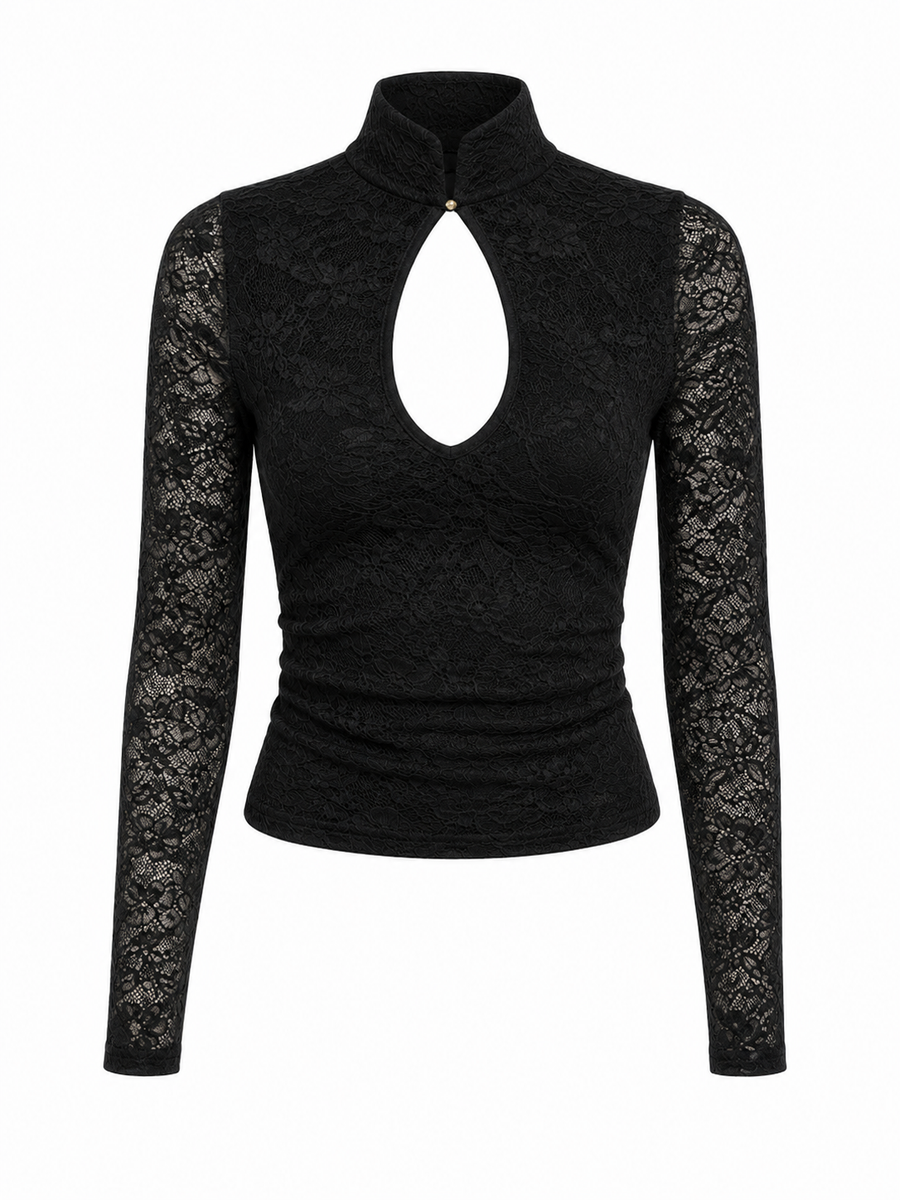Condesa Lace Top Black