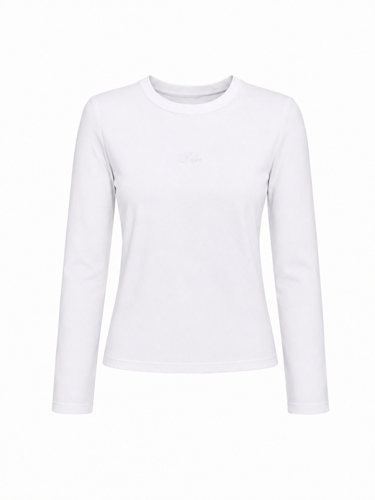 Camiseta manga larga Long Sleeve Fit 02 entallada al cuerpo Delanonna
